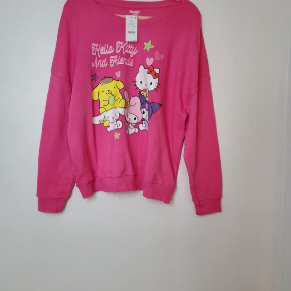 Womens 2x Hello Kitty Graphic Sweatshirt Pink - Picture 2 of 8